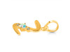Opal & White Topaz Alphabet Z Pendant OPL-RDA-26.