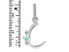 Opal & White Topaz Alphabet C Pendant OPL-RDA-29.