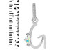 Opal & White Topaz Alphabet G Pendant OPL-RDA-33.
