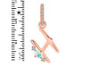 Opal & White Topaz Alphabet H Pendant OPL-RDA-34.