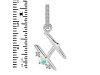 Opal & White Topaz Alphabet H Pendant OPL-RDA-34.
