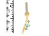 Opal & White Topaz Alphabet I Pendant OPL-RDA-35.