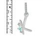 Opal & White Topaz Alphabet K Pendant OPL-RDA-37.