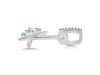 Opal & White Topaz Alphabet K Pendant OPL-RDA-37.