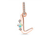 Opal & White Topaz Alphabet L Pendant OPL-RDA-38.