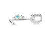 Opal & White Topaz Alphabet L Pendant OPL-RDA-38.