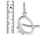 Opal & White Topaz Alphabet Q Pendant OPL-RDA-43.
