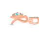 Opal & White Topaz Alphabet R Pendant OPL-RDA-44.