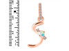 Opal & White Topaz Alphabet S Pendant OPL-RDA-45.