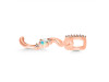 Opal & White Topaz Alphabet S Pendant OPL-RDA-45.
