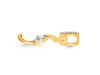 Opal & White Topaz Alphabet S Pendant OPL-RDA-45.