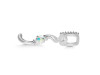 Opal & White Topaz Alphabet S Pendant OPL-RDA-45.
