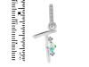 Opal & White Topaz Alphabet T Pendant OPL-RDA-46.