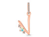 Opal & White Topaz Alphabet V Pendant OPL-RDA-48.