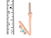 Opal & White Topaz Alphabet V Pendant OPL-RDA-48.