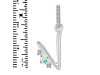 Opal & White Topaz Alphabet V Pendant OPL-RDA-48.
