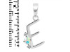 Opal & White Topaz Alphabet E Pendant OPL-RDA-5.