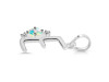 Opal & White Topaz Alphabet E Pendant OPL-RDA-5.