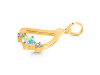 Opal & White Topaz Alphabet D Pendant OPL-RDA-56.