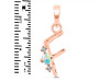 Opal & White Topaz Alphabet F Pendant OPL-RDA-6.