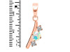 Opal & White Topaz Alphabet I Pendant OPL-RDA-61.