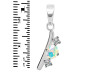 Opal & White Topaz Alphabet I Pendant OPL-RDA-61.