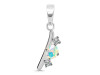 Opal & White Topaz Alphabet I Pendant OPL-RDA-61.