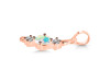 Opal & White Topaz Alphabet I Pendant OPL-RDA-61.