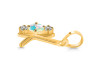 Opal & White Topaz Alphabet K Pendant OPL-RDA-63.