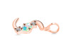 Opal & White Topaz Alphabet S Pendant OPL-RDA-71.