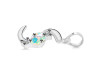 Opal & White Topaz Alphabet S Pendant OPL-RDA-71.