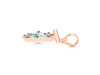 Opal & White Topaz Alphabet T Pendant OPL-RDA-72.