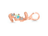 Opal & White Topaz Alphabet Z Pendant OPL-RDA-78.