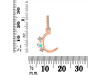 Opal & White Topaz Alphabet C Pendant OPL-RDA-81.