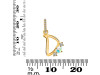 Opal & White Topaz Alphabet D Pendant OPL-RDA-82.