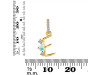 Opal & White Topaz Alphabet E Pendant OPL-RDA-83.