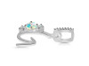 Opal & White Topaz Alphabet G Pendant OPL-RDA-85.