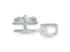 Opal & White Topaz Alphabet H Pendant OPL-RDA-86.