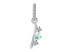 Opal & White Topaz Alphabet I Pendant OPL-RDA-87.