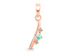Opal & White Topaz Alphabet I Pendant OPL-RDA-9.