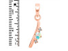 Opal & White Topaz Alphabet I Pendant OPL-RDA-9.