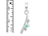 Opal & White Topaz Alphabet I Pendant OPL-RDA-9.