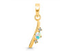 Opal & White Topaz Alphabet I Pendant OPL-RDA-9.