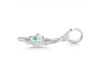 Opal & White Topaz Alphabet I Pendant OPL-RDA-9.