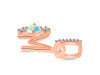 Opal & White Topaz Alphabet M Pendant OPL-RDA-91.