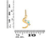 Opal & White Topaz Alphabet S Pendant OPL-RDA-97.