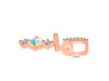 Opal & White Topaz Alphabet T Pendant OPL-RDA-98.