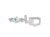 Opal & White Topaz Alphabet T Pendant OPL-RDA-98.