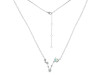 Pisces Zodiac Star Constellation Opal & White Topaz Necklace OPL-RDN-387.