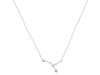 cancer Zodiac Star Constellation Opal & White Topaz Necklace OPL-RDN-486.